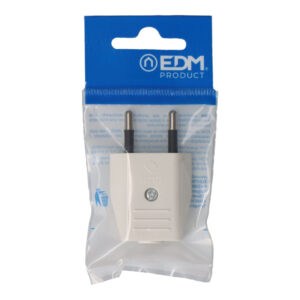 CLAVIJA 10A 250V 4mm BLANCA (ENVASADA) EDM