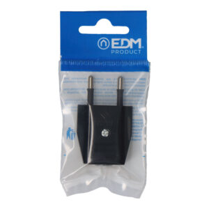 CLAVIJA 10A 250V 4mm NEGRA (ENVASADA) EDM