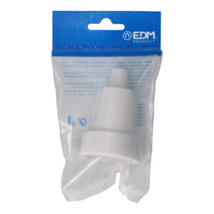 BASE AEREA PVC 10/16A 250V T/TL IP 44 4,8mm. BLANCA (ENVASADA) EDM
