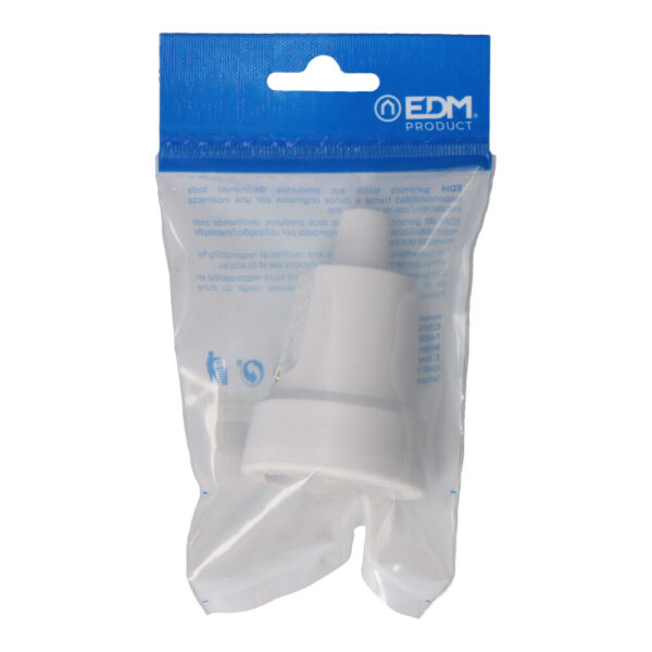 BASE AEREA PVC 10/16A 250V T/TL IP 44 4,8mm. BLANCA (ENVASADA) EDM