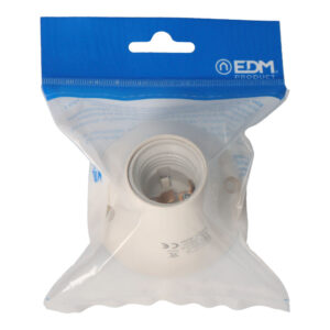 PORTALAMPARAS ZOCALO CURVO E-27 (ENVASADO) EDM