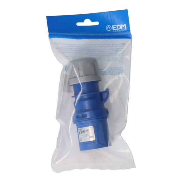 CLAVIJA CETAC 2 P+T AZUL 16A (ENVASADA) SOLERA
