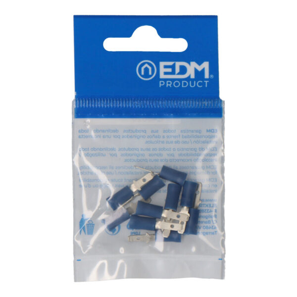 TERMINAL FASTON PREAISLADO MACHO 2,8mm (BLISTER 10 unid.)