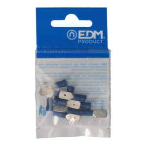 TERMINAL FASTON PREAISLADO MACHO 6,3mm (BLISTER 10 unid.)