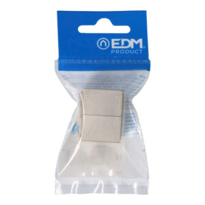 ADAPTADOR CAT.6 RJ45 PARA EMPALMAR DOS CABLES RJ45 ENVASADO