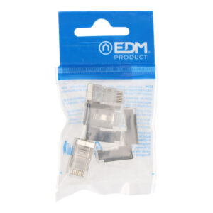 CONECTOR RJ45 MACHO FTP CAT5E BLINDADO ( BOLSA 6 u)