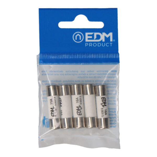 FUSIBLE MT00 16A 8,5x31,5mm TIPO TICINO ENVASADO (5 unit.)