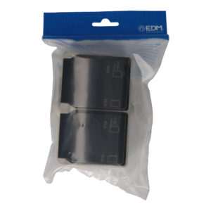 BASE DOBLE T/TL ESTANCA 16A 250V IP44