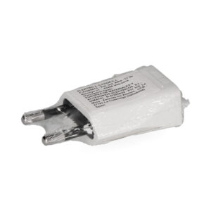 CLAVIJA 10A 250V BLANCA 4mm (RETRACTILADA) EDM