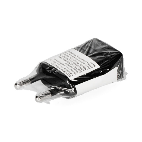 CLAVIJA 10A 250V NEGRA 4mm (RETRACTILADA) EDM