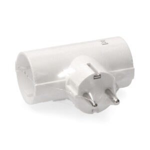 CLAVIJA DOBLE DE BAQUELITA (RETRACTILADA) T/TL 16A 250V EDM