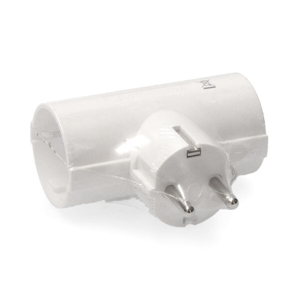 CLAVIJA DOBLE DE BAQUELITA (RETRACTILADA) T/TL 16A 250V EDM