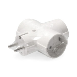CLAVIJA TRIPLE DE BAQUELITA T/TL 16A 250V (RETRACTILADA) EDM