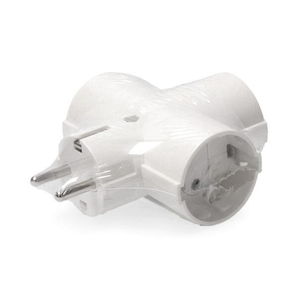 CLAVIJA TRIPLE DE BAQUELITA T/TL 16A 250V (RETRACTILADA) EDM