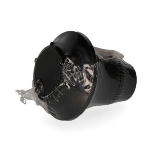 PORTALAMPARAS E14 SEMI-ROSCADO + ARANDELA (RETRACTILADO) NEGRO SOLERA