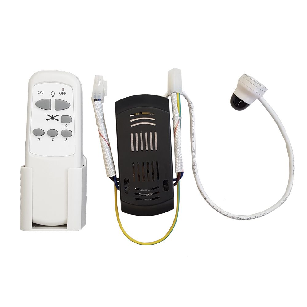 RECAMBIO KIT MANDO Y RECEPTOR PARA VENTILADORES TECHO MODELOS: 33988,33989,33806, 33807,33803 EDM