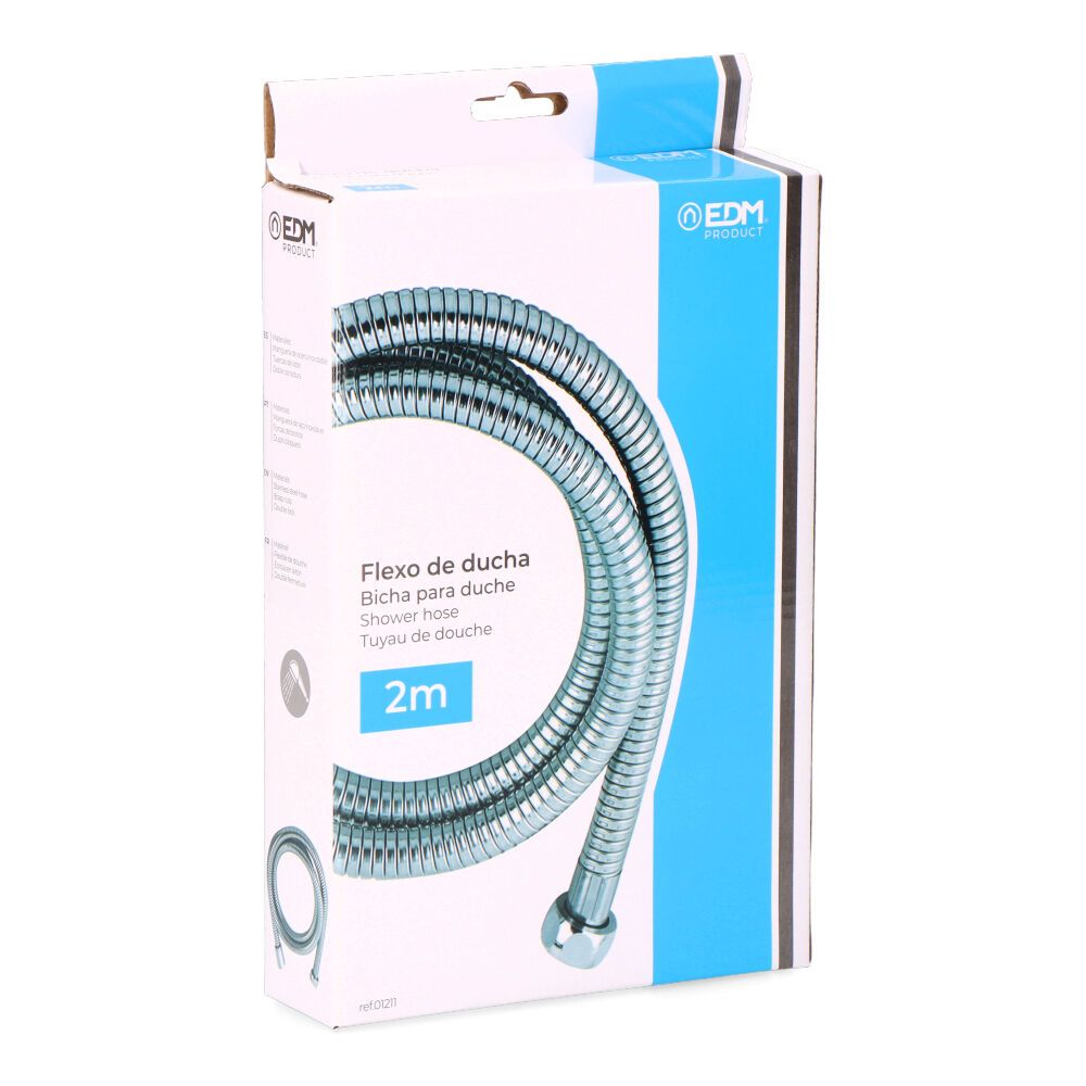 FLEXO DE DUCHA DE ACERO INOXIDABLE CROMO 2 m - Imagen 2