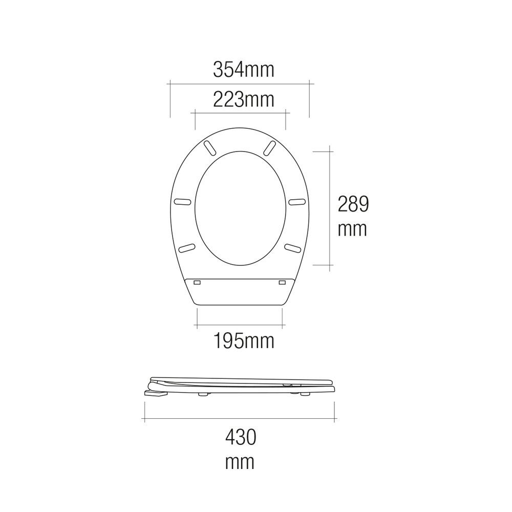 TAPA WC TOP CON TORNILLOS - Imagen 2