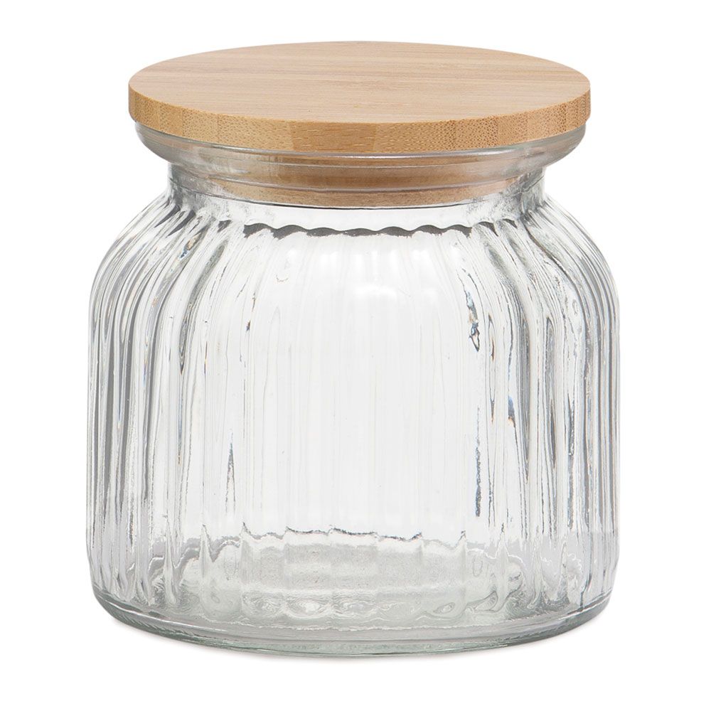 BOTE DE COCINA DE VIDRIO + BAMBÚ 600 ml - Imagen 2