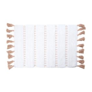 ALFOMBRA DE BAÑO 'POM POM' MARRON 50 x 75 cm