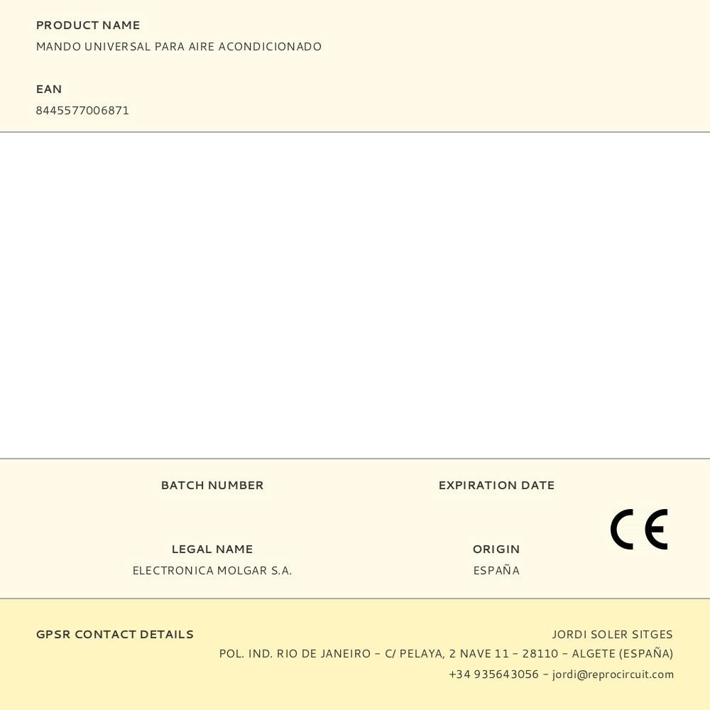 MANDO UNIVERSAL PARA AIRE ACONDICIONADO - Imagen 3