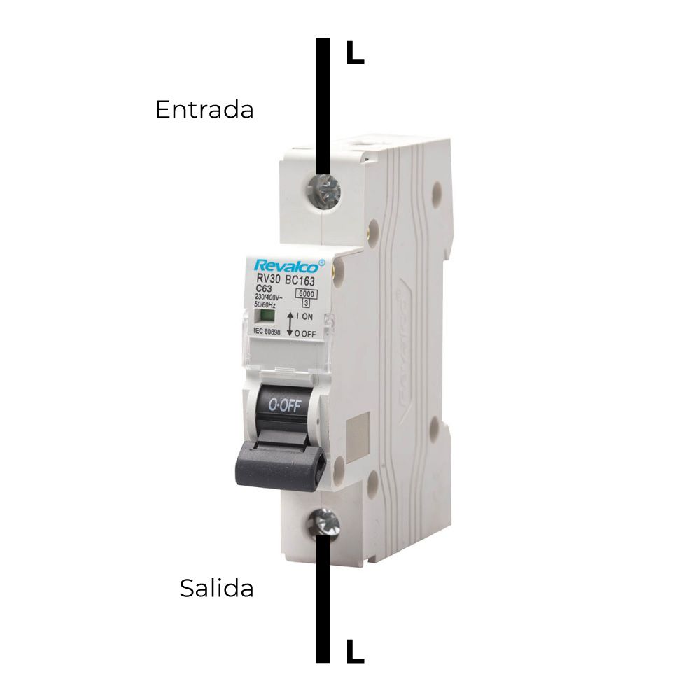 MAGNETOTERMICO REVALCO 1 POLO 25A C 6KA RESID/TERCIARIO - Imagen 2