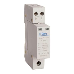 PROTECTOR SOBRETENSION 1P+N 15kA 275V TRANSITORIO 1 MODULO SOLERA (RETRACTILADO) LST2