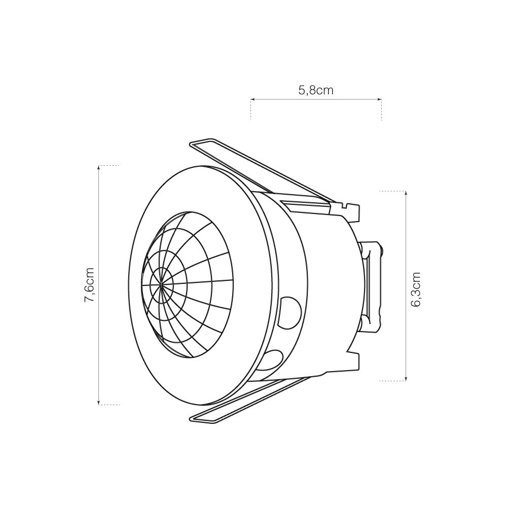DETECTOR MOVIMIENTO EMPOTRABLE 360° EDM - Imagen 2