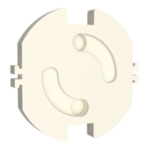 TAPA DE ENCHUFE GIRATORIOS BASE T/TL, BLISTER 10 uds