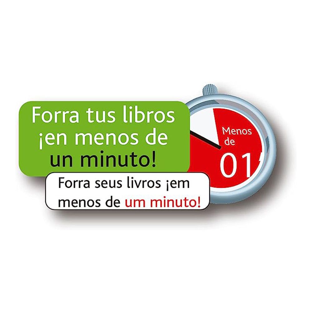 FORROS PARA LIBROS AJUSTABLES DE PVC TRANSPARENTE 310 x 530 mm, 5 uds - Imagen 2
