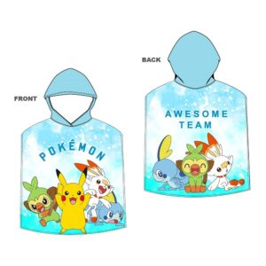 PONCHO DE PLAYA INFANTIL 55 x 110 cm  POKEMON