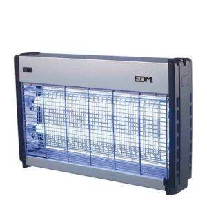 MATA INSECTOS PROFESIONAL ELÉCTRICO, CROMO/NEGRO, 2 x 15W, 100 m², 48 x 9 x 30 cm