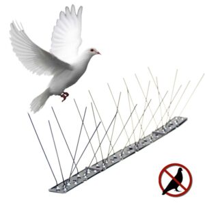 VARILLA DISUASORIA PARA AVES, ANTI PALOMAS, ACERO INOXIDABLE, 100 x 2,5 x 11 cm