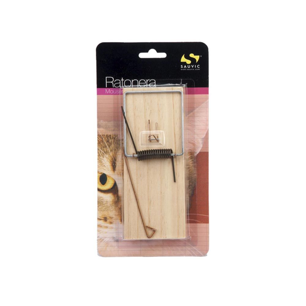 TRAMPA PARA RATONES TAMAÑO N°3, 7,2 x 17,54 x 1,2 cm, BLISTER