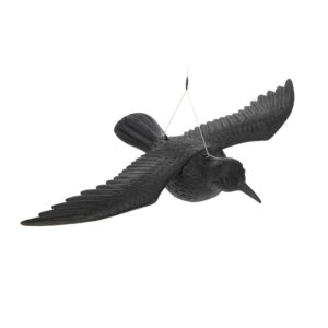 CUERVO VOLADOR DE PLÁSTICO AHUYENTA PÁJAROS 58 cm