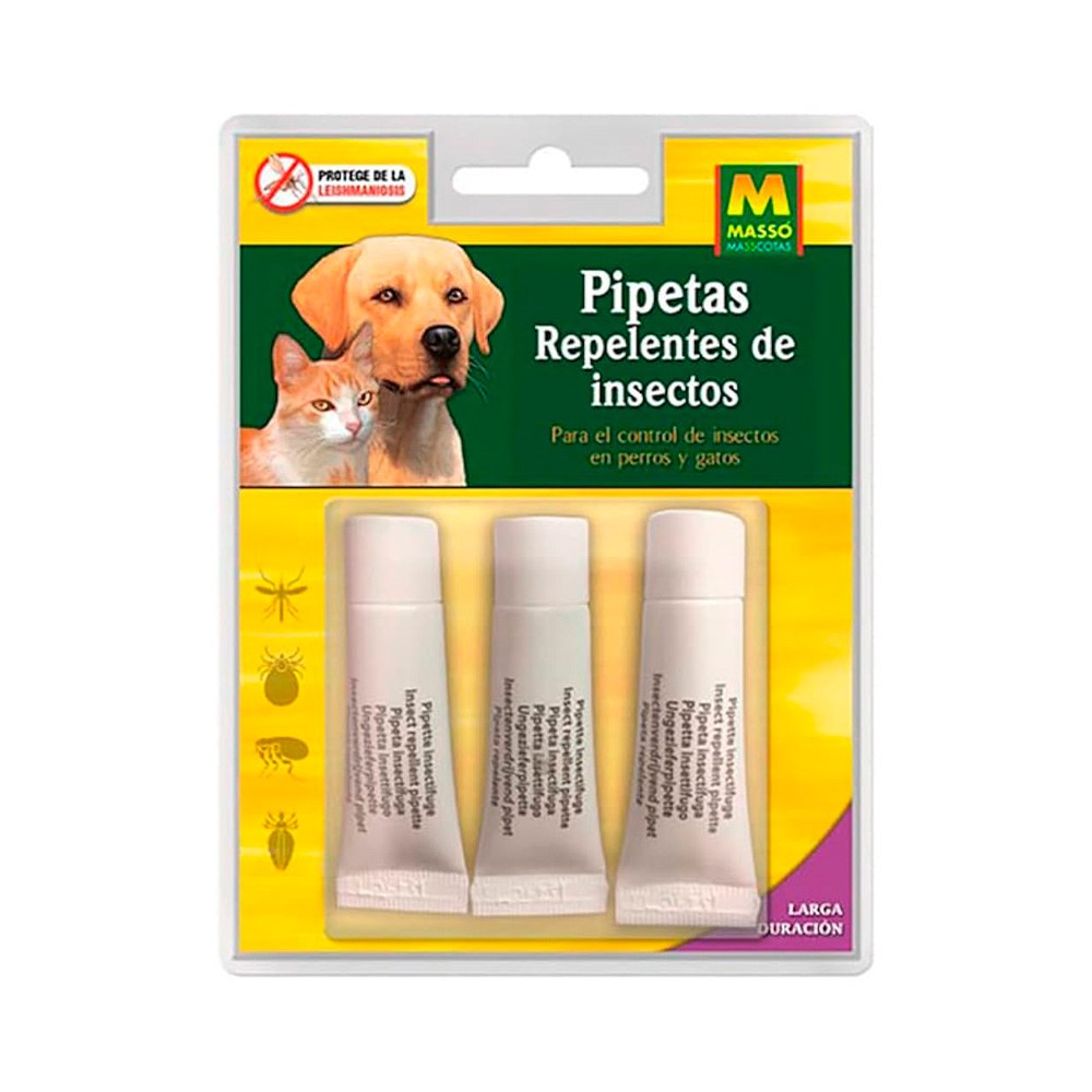 PIPETAS REPELENTES DE INSECTOS 1 ml, 3 uds