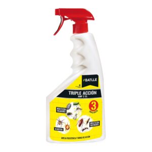 TRIPLE ACCIÓN QUÍMICO: CONTRA PLAGAS EN PLANTAS, PISTOLA PULVERIZADORA 750 ml
