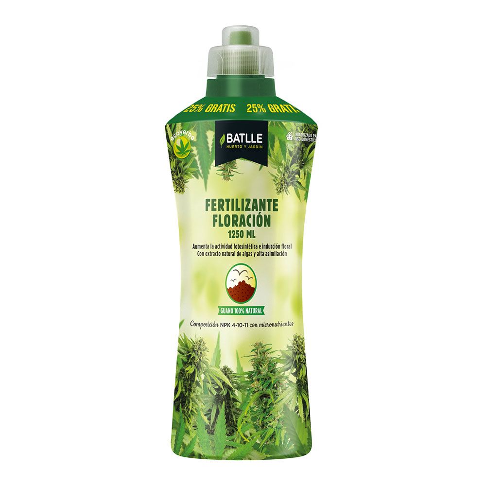 FERTILIZANTE ECOYERBA PARA FLORACIÓN 1250 ml