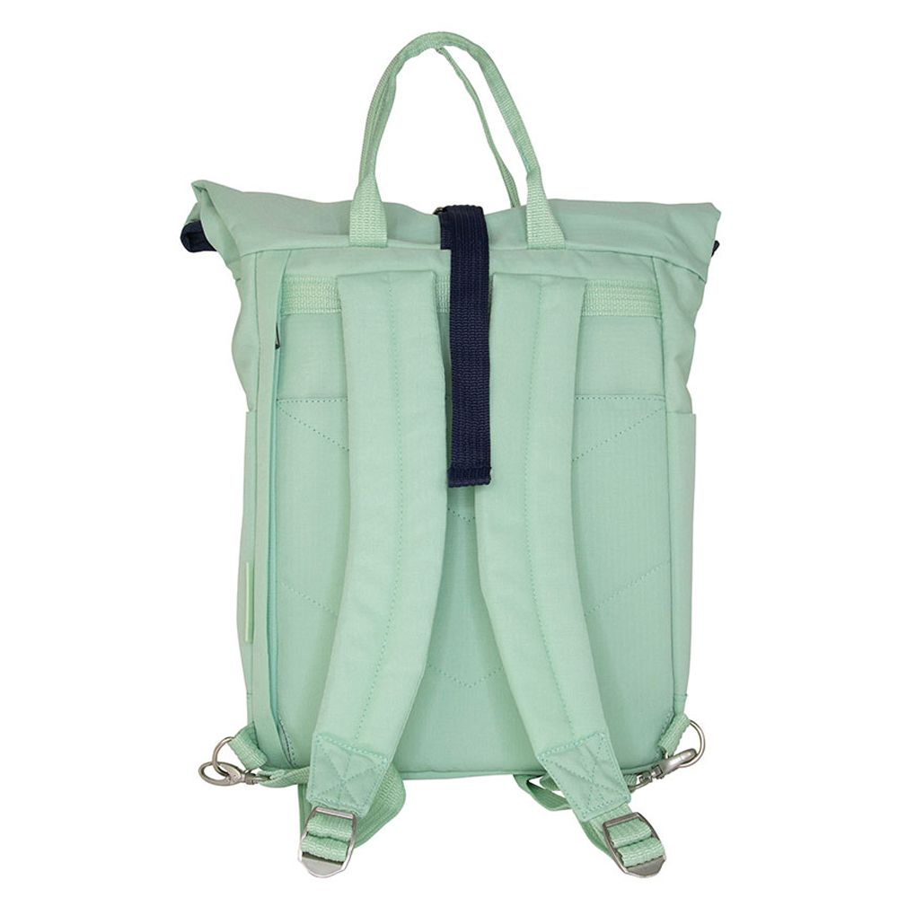 MOCHILA URBANA CON CIERRE SUPERIOR ENROLLABLE 10 L. SERIE 1918, VERDE - Imagen 2