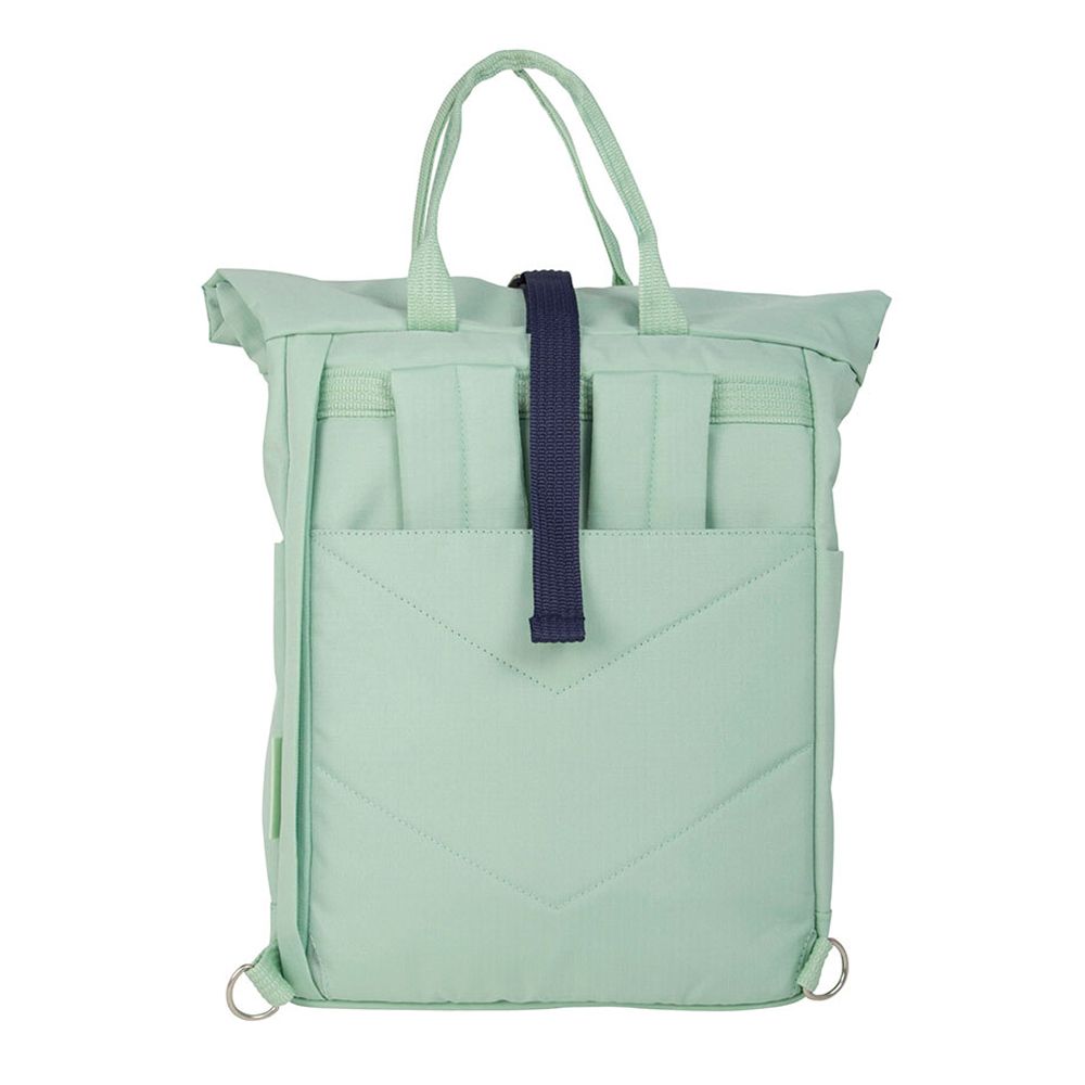 MOCHILA URBANA CON CIERRE SUPERIOR ENROLLABLE 10 L. SERIE 1918, VERDE - Imagen 3