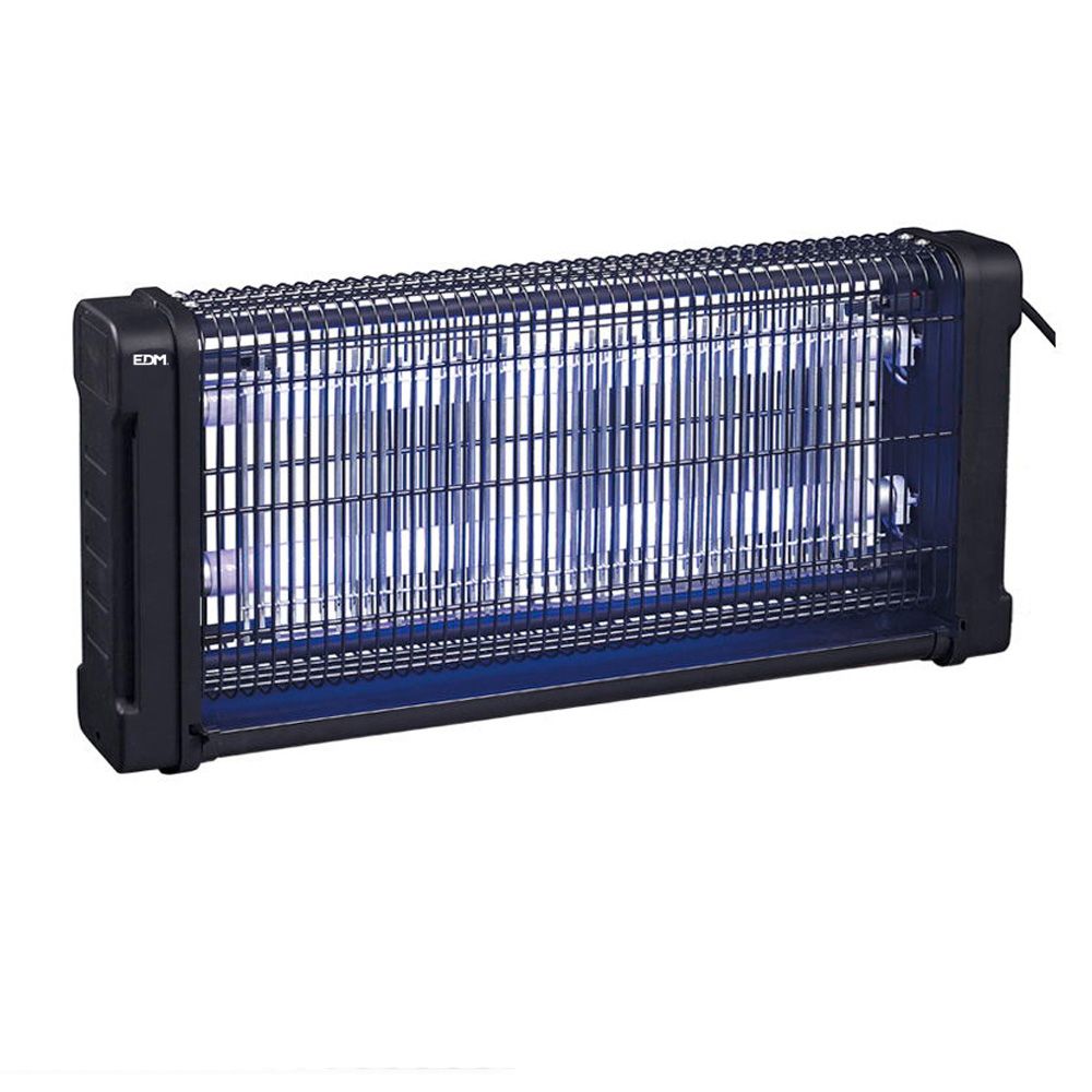 MATA INSECTOS PROFESIONAL ELÉCTRICO, COLOR NEGRO, 2 x 10W, 80 m², 43,7 x 10 x 26,5 cm 340°