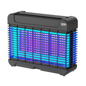 MATA INSECTOS PROFESIONAL ELECTRÓNICO CON LED, COLOR NEGRO, 10W, 100 m², 31,6 x 10 x 26,3 cm