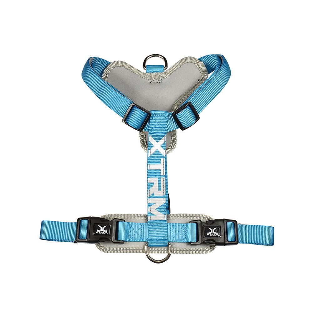 ARNÉS X-TRM CRONOS NEON FLASH AZUL, T-S 15 mm x 35-60 cm