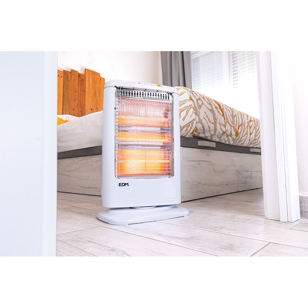 ESTUFA DE CUARZO OSCILANTE 400 / 800 / 1200 W MODELO ECONÓMICO ANTI-VUELCO - Imagen 3