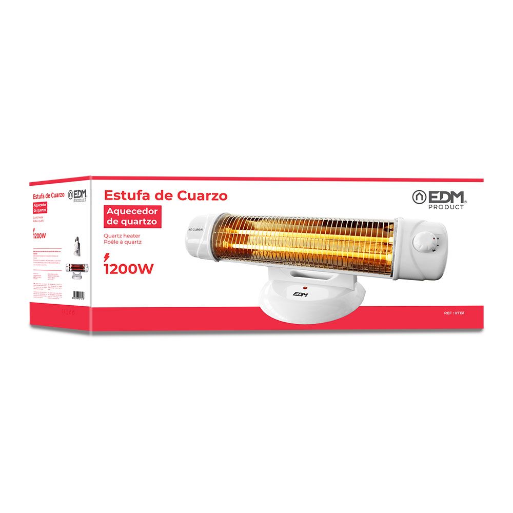 ESTUFA DE CUARZO 600 / 1200 W MODELO SUELO - Imagen 2