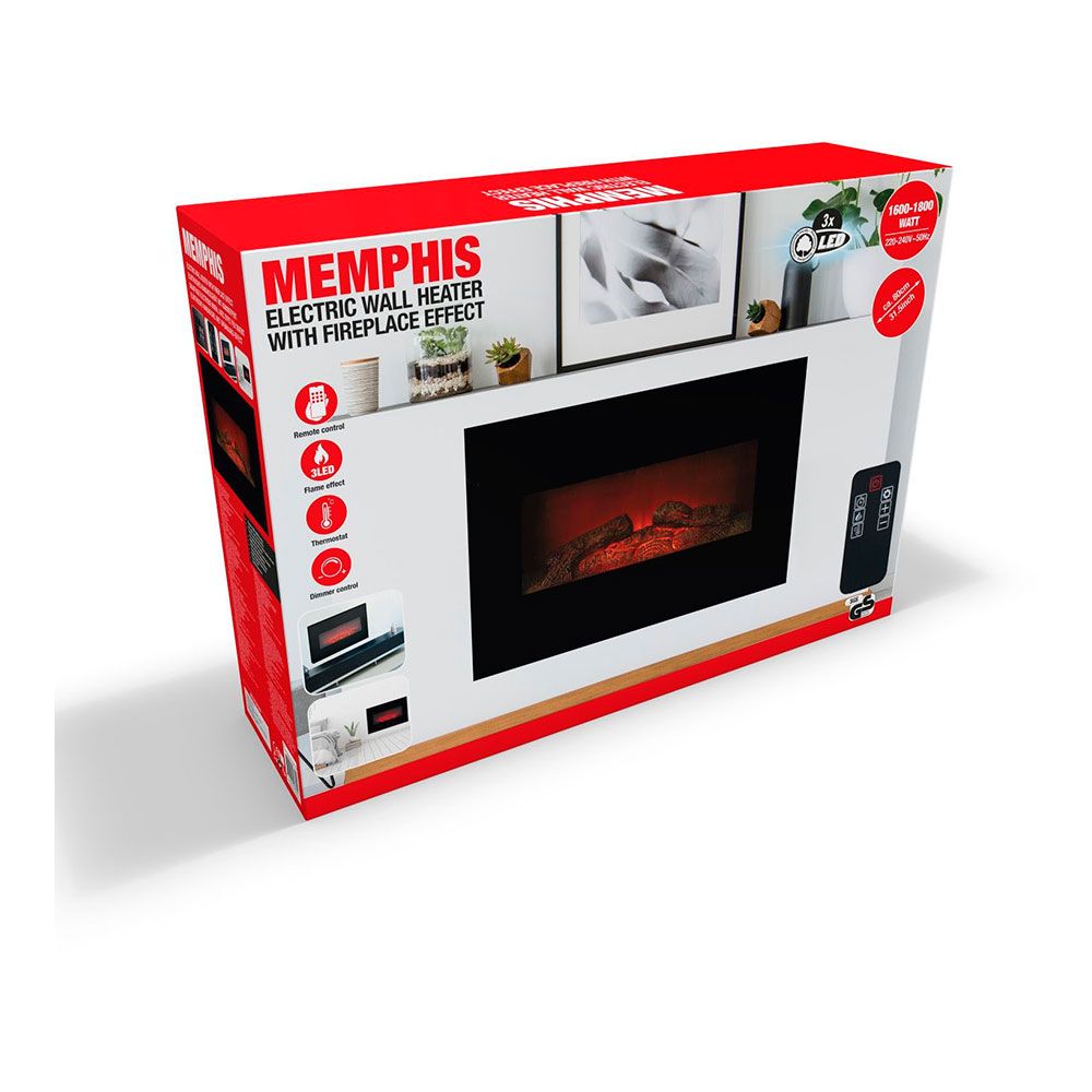 ESTUFA/CHIMENEA DE LED MODELO MEMPHIS 1800 W - Imagen 5