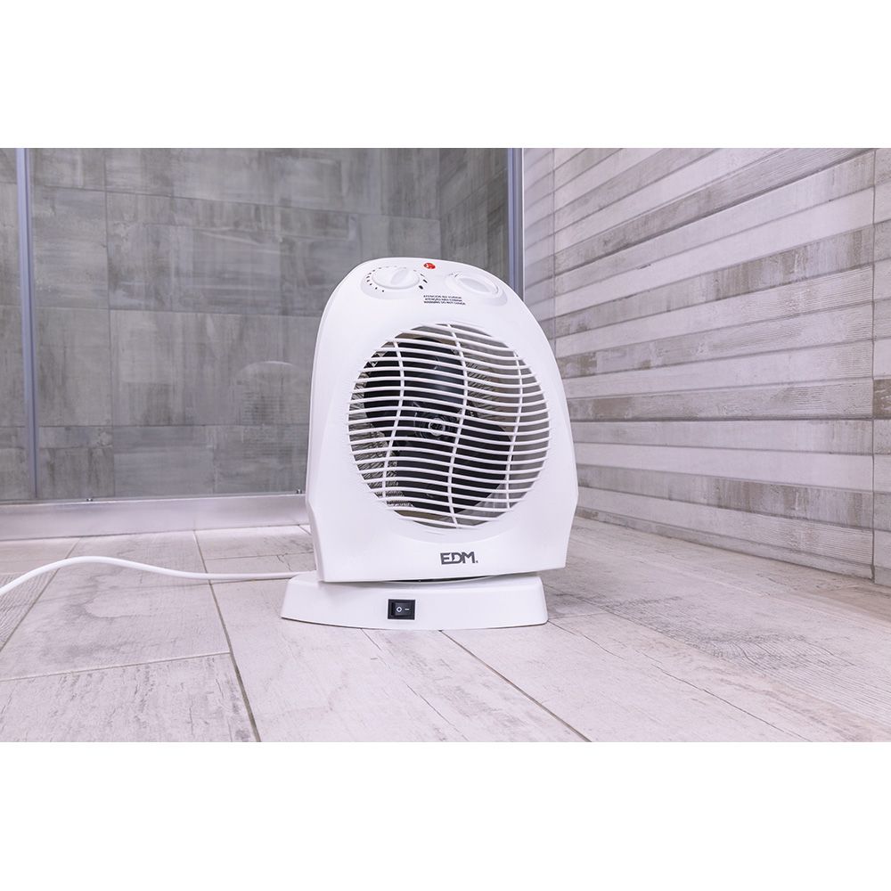 CALEFACTOR COMPACTO OSCILANTE 1000 - 2000 W BLANCO - Imagen 3