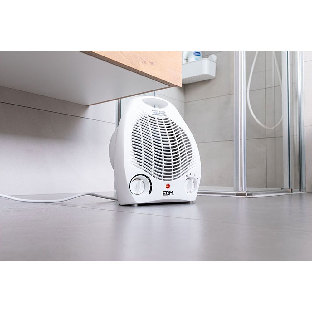 CALEFACTOR COMPACTO 1000 - 2000 W BLANCO - Imagen 4