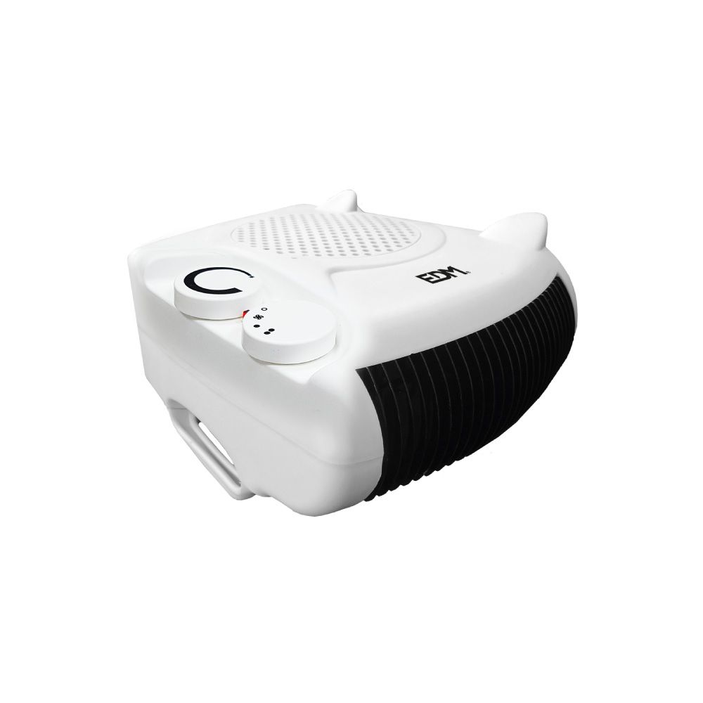 CALEFACTOR COMPACTO 2 EN 1 VERTICAL/HORIZONTAL 1.000 - 2.000 W BLANCO - Imagen 2