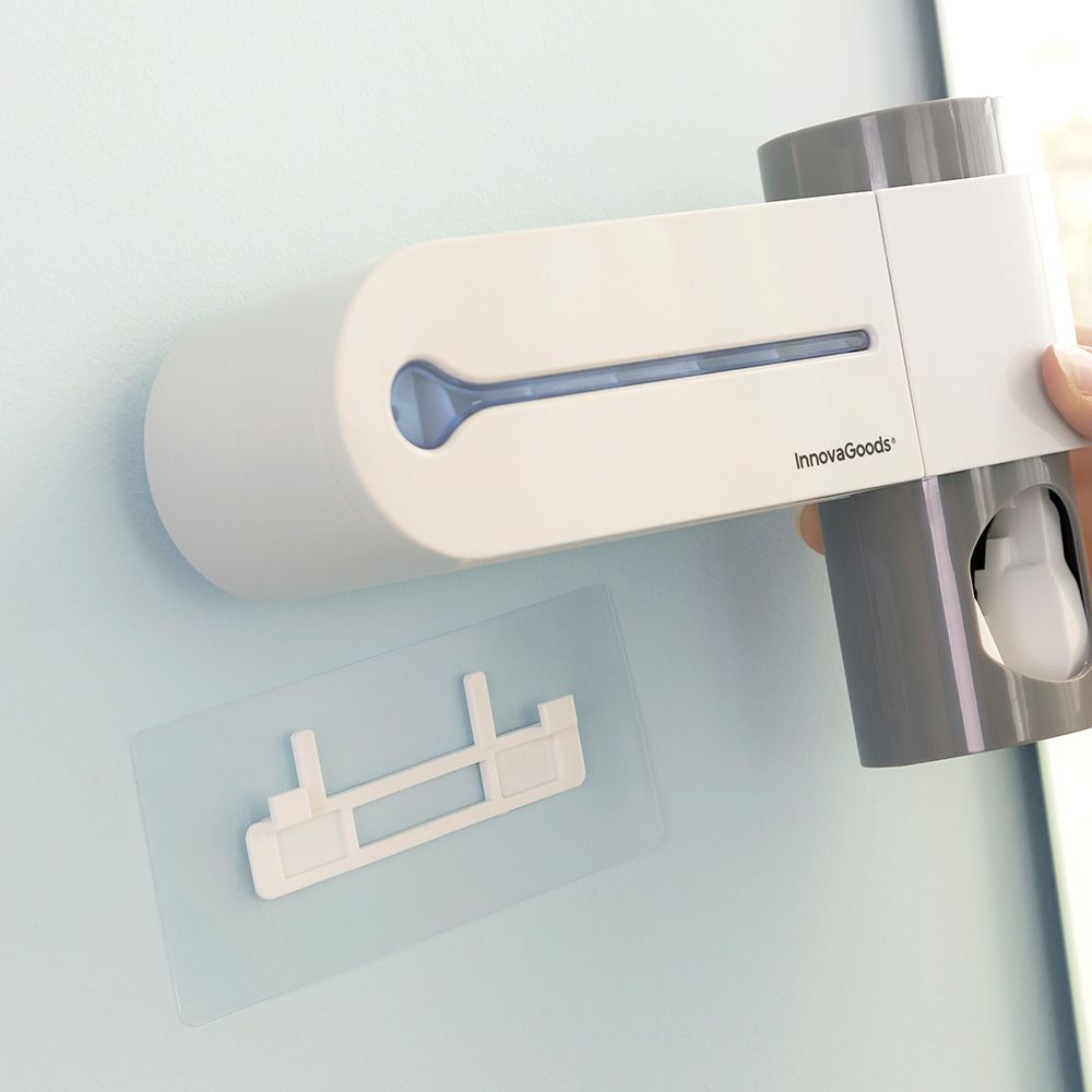 ESTERILIZADOR UV DE CEPILLOS DENTALES CON SOPORTE Y DISPENSADOR DE DENTÍFRICO - Imagen 4